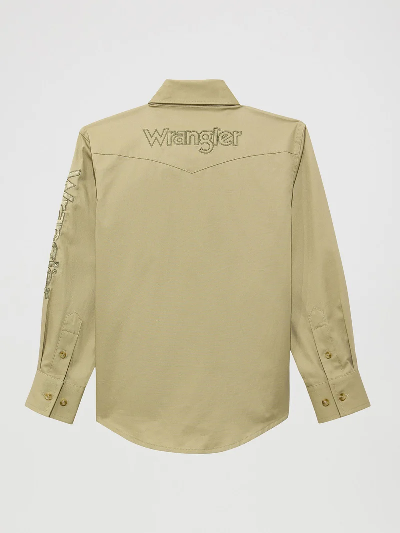 Wrangler Classic Boys Logo Shirt - Image 2