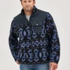 Wrangler Men's Mixed Sherpa Zip Up
